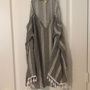 Beautiful cold shoulder boho blouse.